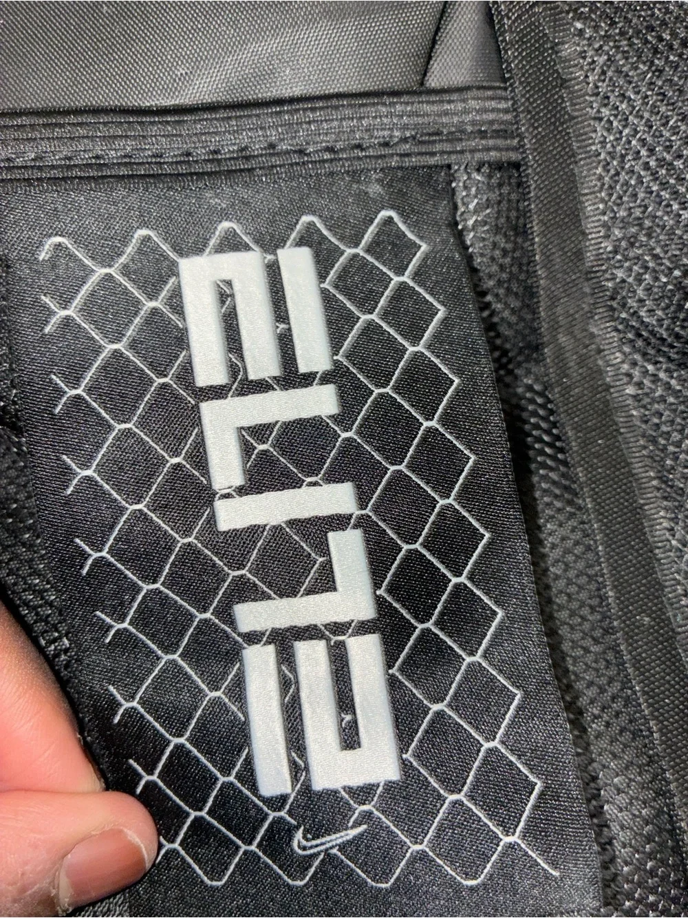 Nike Black Elite Men's Backpack with White Logo